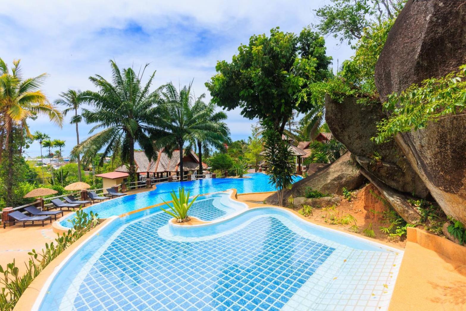 Samui Wooden Hill Apartment Lamai Beach  Bagian luar foto